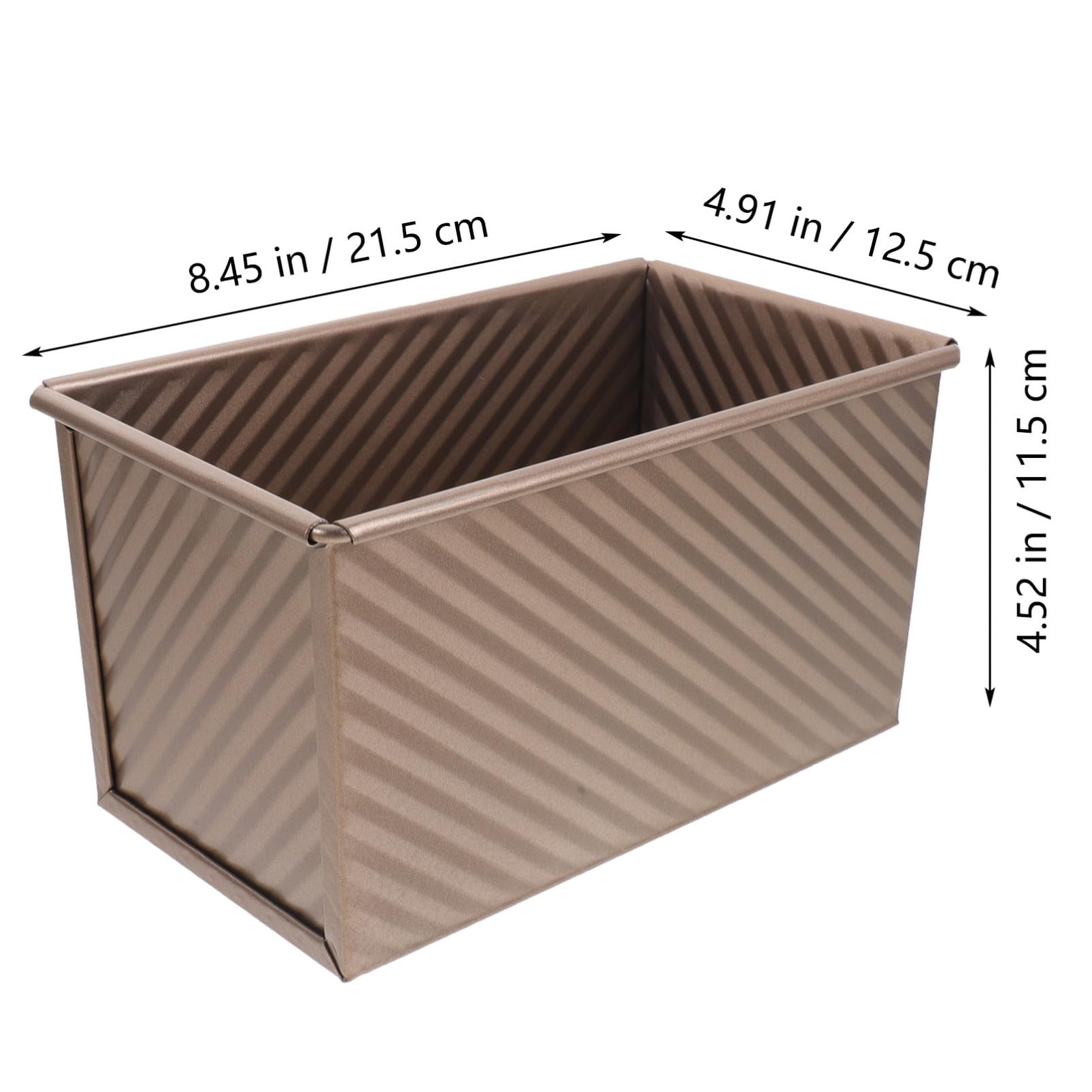 UPKOCH Teglia Per Pane Acciaio Carbonio Con Coperchio Stampo Antiaderente Per Toast e Pane Fatti Casa Utensile Da Cucina Pratico Per Panetteria e Ristorazione