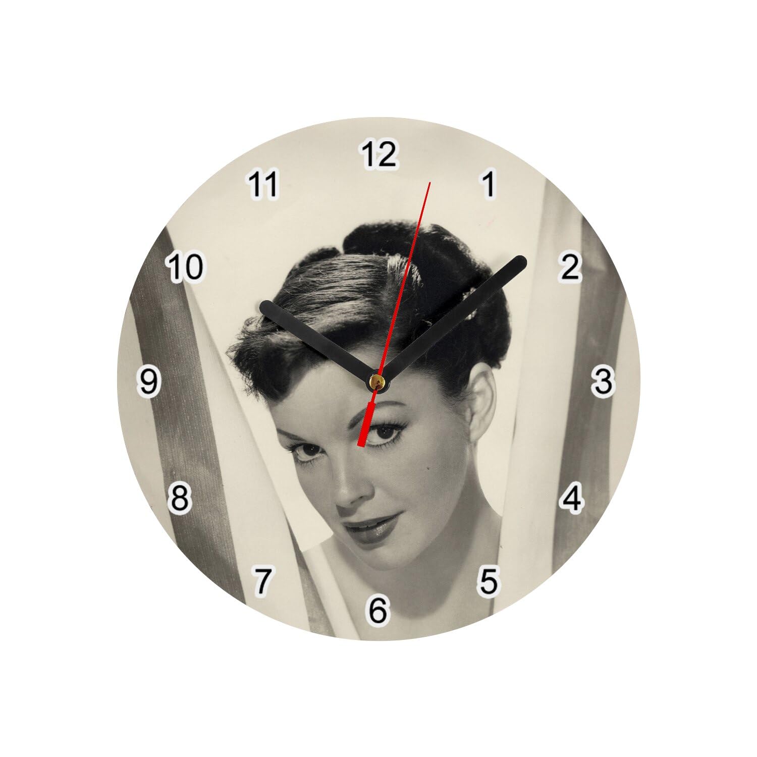 Horloge murale en verre Judy Garland cadeau nostalgie