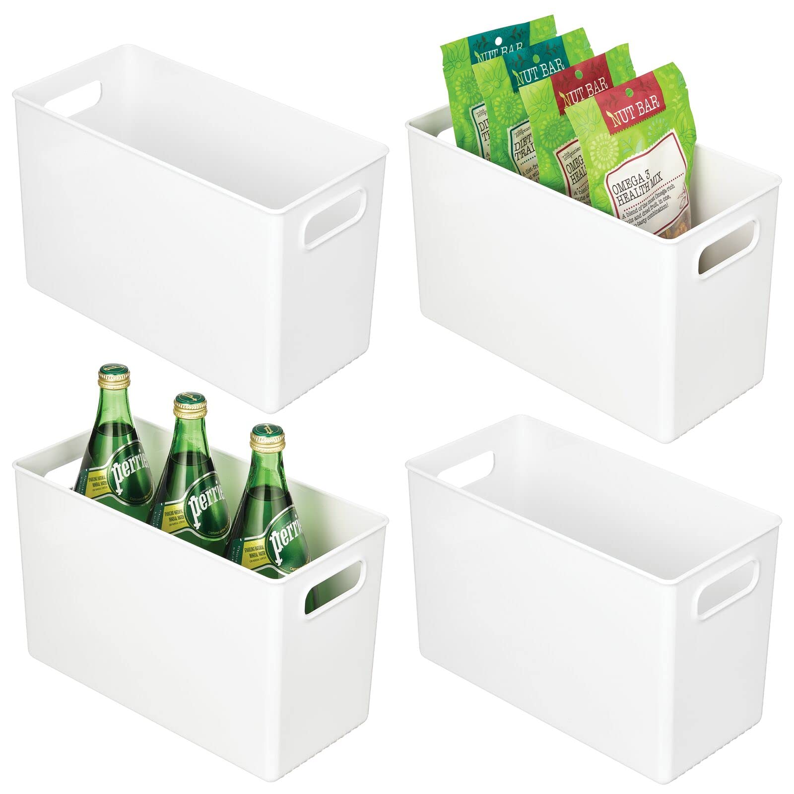 Buy mDesign Plastic Tall Slim Organizing Tray Kitchen Pantry