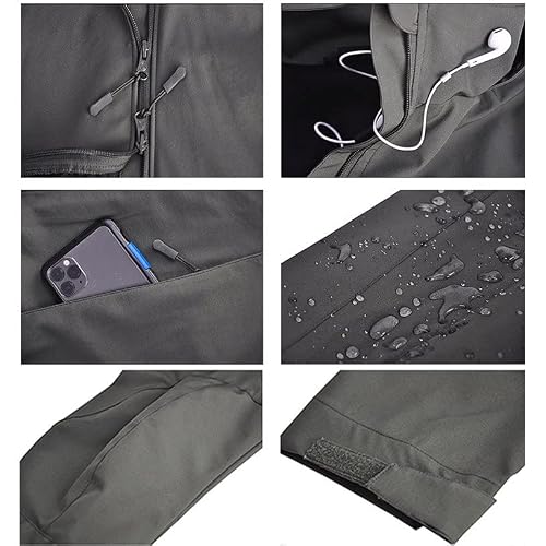 YABOO Tactical Hoody Softshell Jacket for Outdoor Sports - Image 7