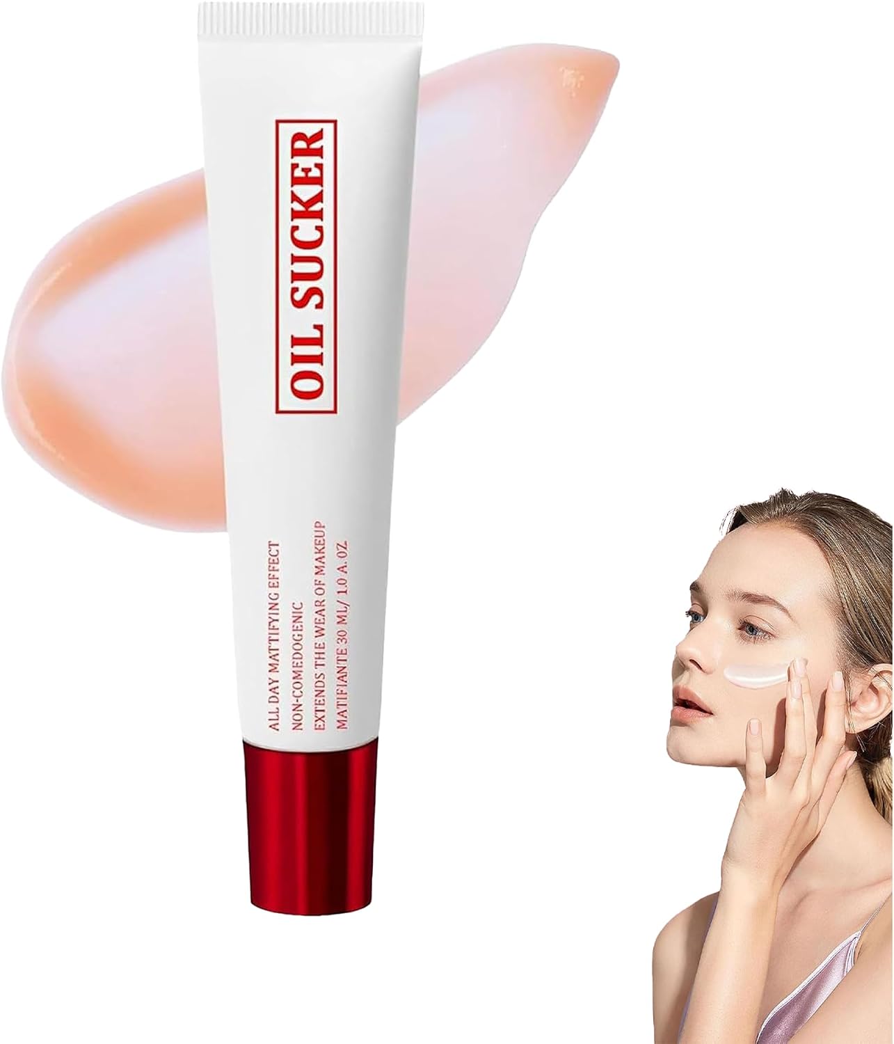 Oil Sucker Extreme Mattifying Alkaline Primer, Oil Sucker Primer Makeup, Waterproof Mattifying Primer for All Skin Types (1pcs, 1 Count (Pack of 1))