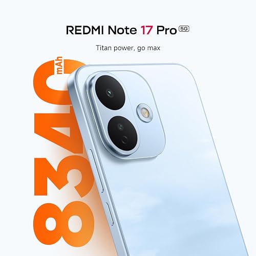 XIAOMI REDMI Note 17 Pro 5G, Smartphone 8+512GB, Black, 8340mAh Battery - 6