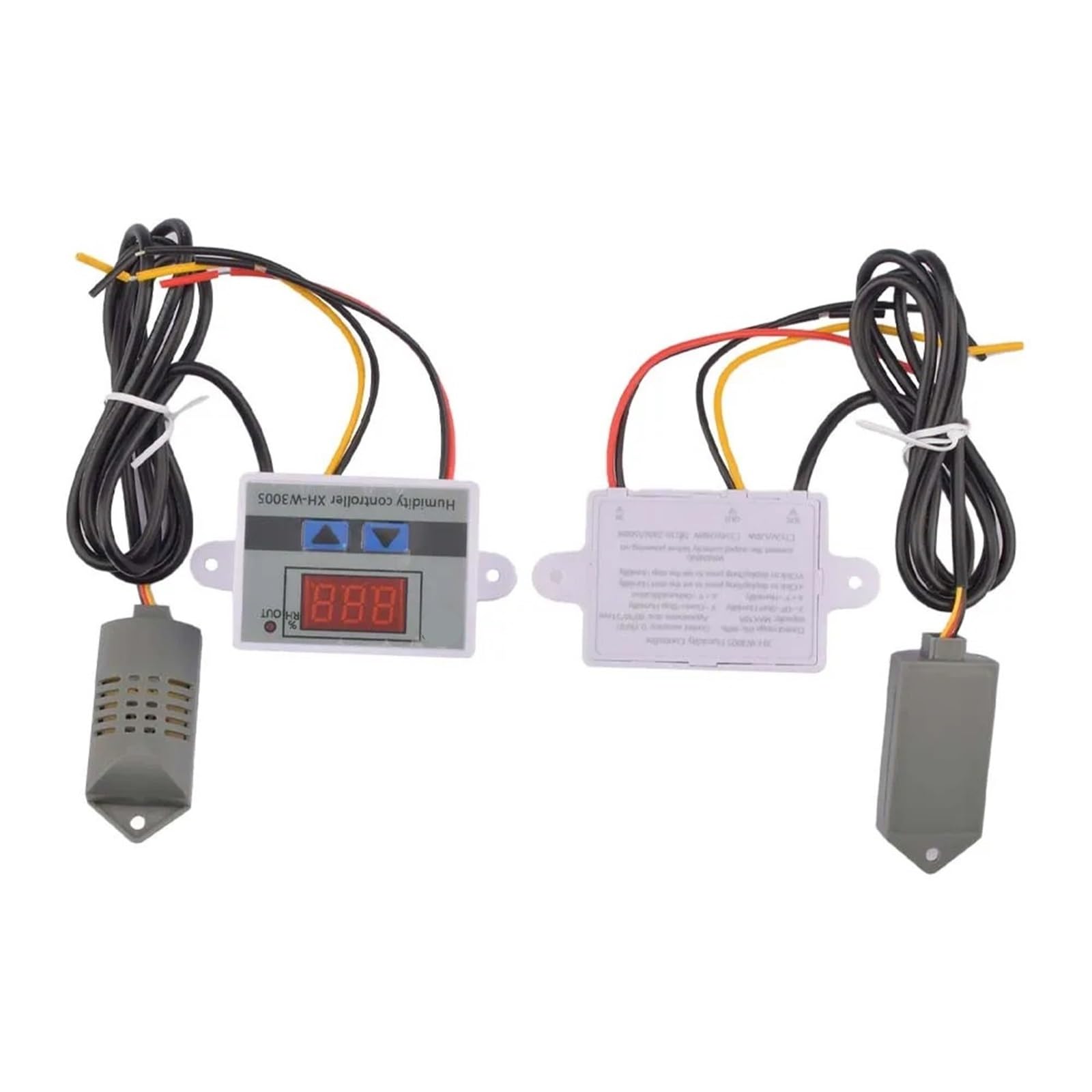 Controlador de humedad digital XH-W3005, 12 V, 24 V, 220 V, higrómetro, regulador de humedad y sensor de humedad.(AC 110-220V 1500W)