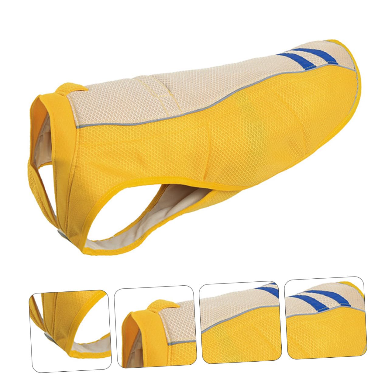 Lurrose Gilet Rafraîchissant en Polyester Confortable et Léger pour Chien Jaune Prévention Le Coup de Chaleur pour Port Quotidien et Séance Photo