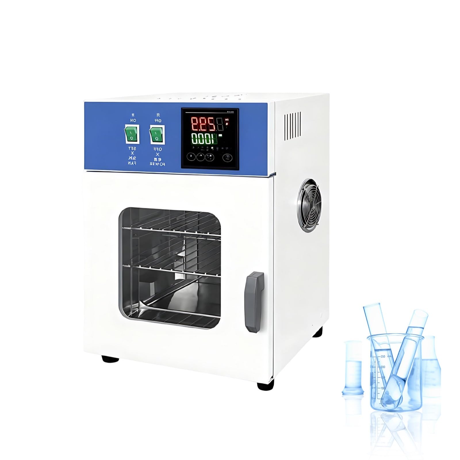 Horno Digital con Controlador Digital, Estufa de Laboratorio y Horno de Secado a Temperatura Constante, Gran Capacidad y Secado Industrial y Laboratorio(Vertical 16L)