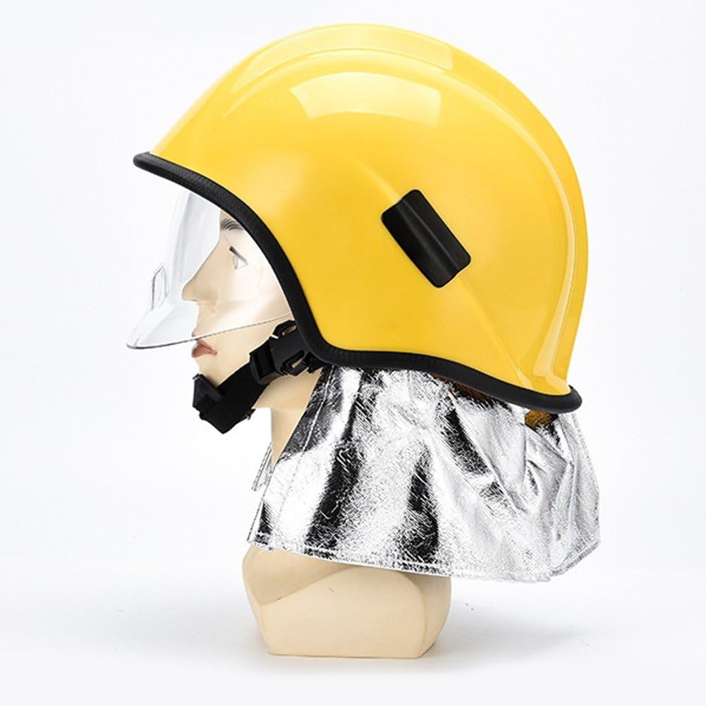 Casco De Seguridad Amarillo, Sombrero De Rescate, Protector Ignífugo, Casco De Seguridad para Bomberos, Casco De Búsqueda Y Rescate De Emergencia Resistente Calor