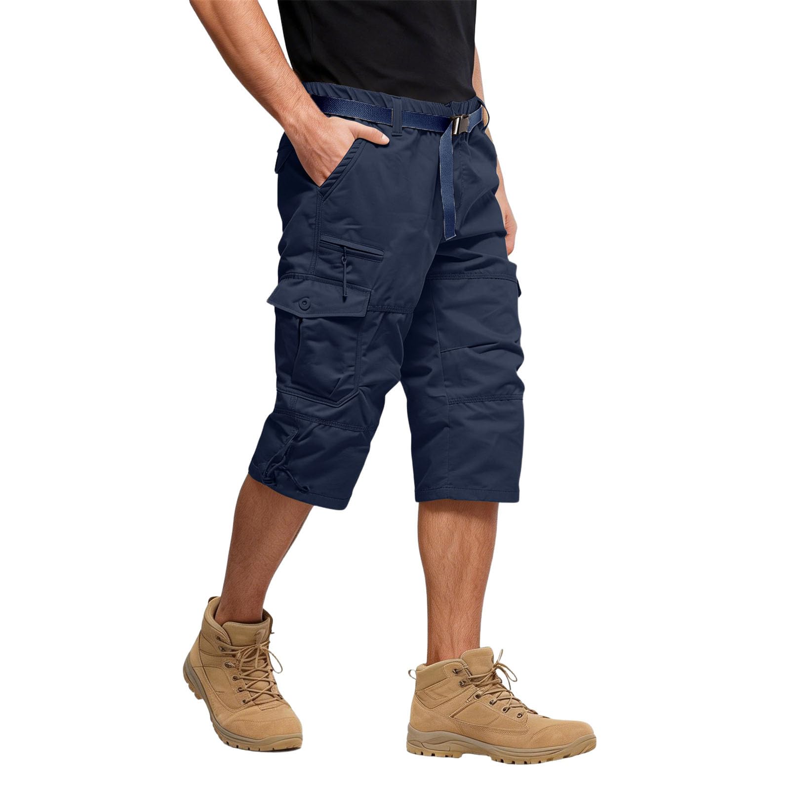 Genérico Pantalones Cortos Hombre con Bolsillos Casual Chandal Chinos Trekking Short Pantalones Cortos Hombre Trabajo Tallas Grandes Bermudas Deportiva Ropa