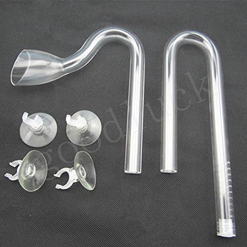 Aquarium Acrylic Lily Pipe Inflow Outflow for Live Plants