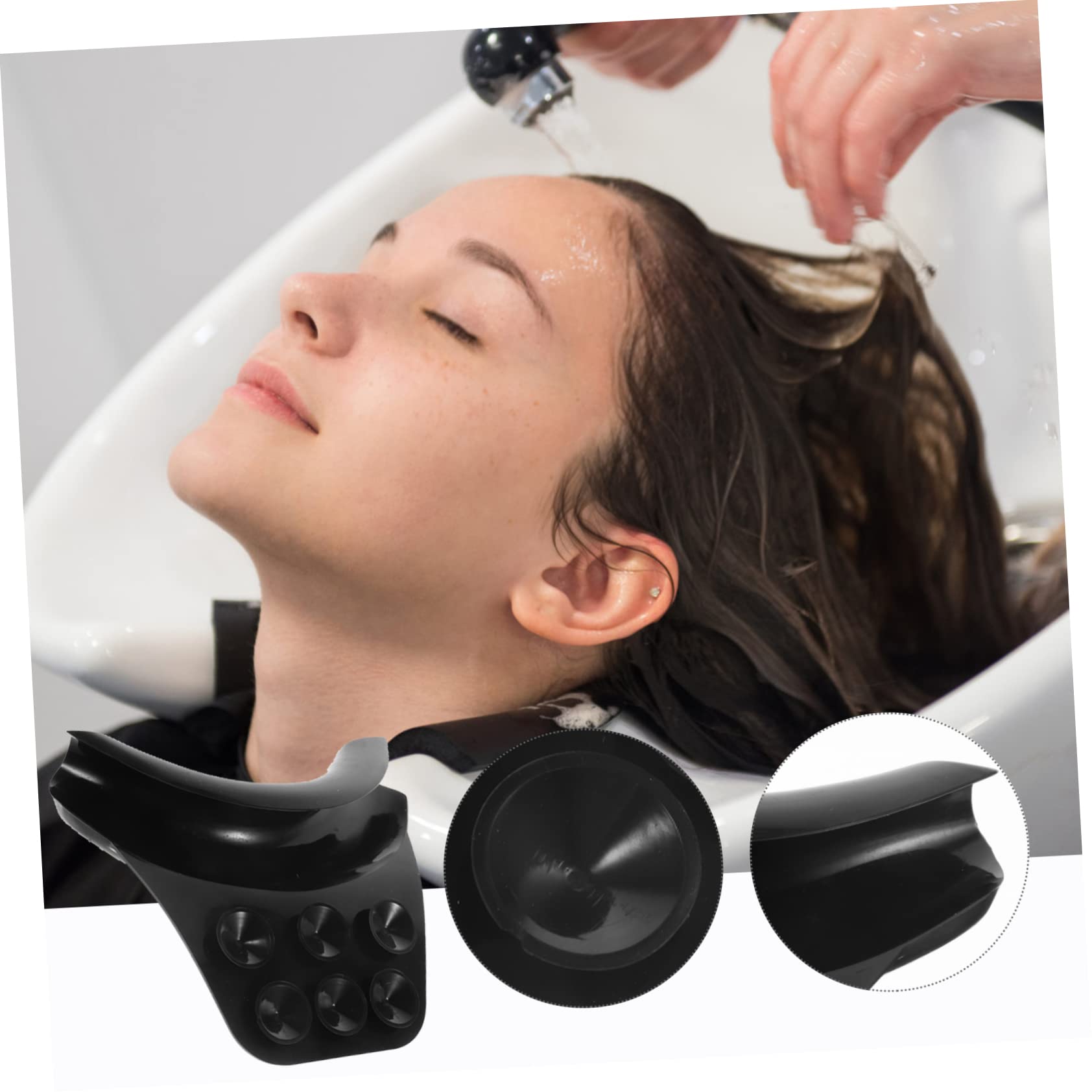 CALLARON 2 Almohadas para Champú Almohadas para El Cuello Suministros De Salón Lavabo para Lavar El Cabello Reposacabezas De Silicona Soporte para El Cuello para Lavado De Cabello