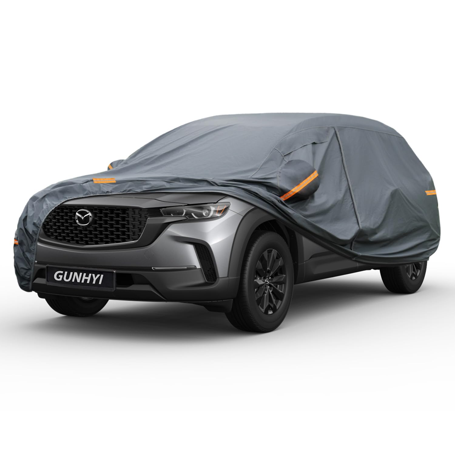 GUNHYI Premium Car Cover Custom Fit Mazda CX-50 (2022-2026), 16 Layers Heavy Duty Car Cover Waterproof All Weather with Zipper Door for Sun Rain Snow Dust Uv Protection