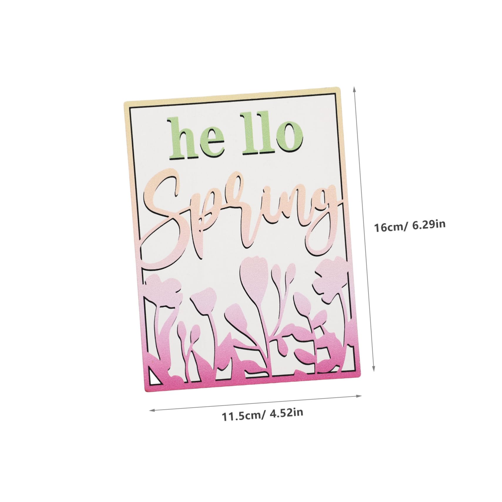 HOODANCOS Wooden Signs Spring Element Flower Farmhouse Tiered Tray Rustic Tiered Tray Decor Table Adornment