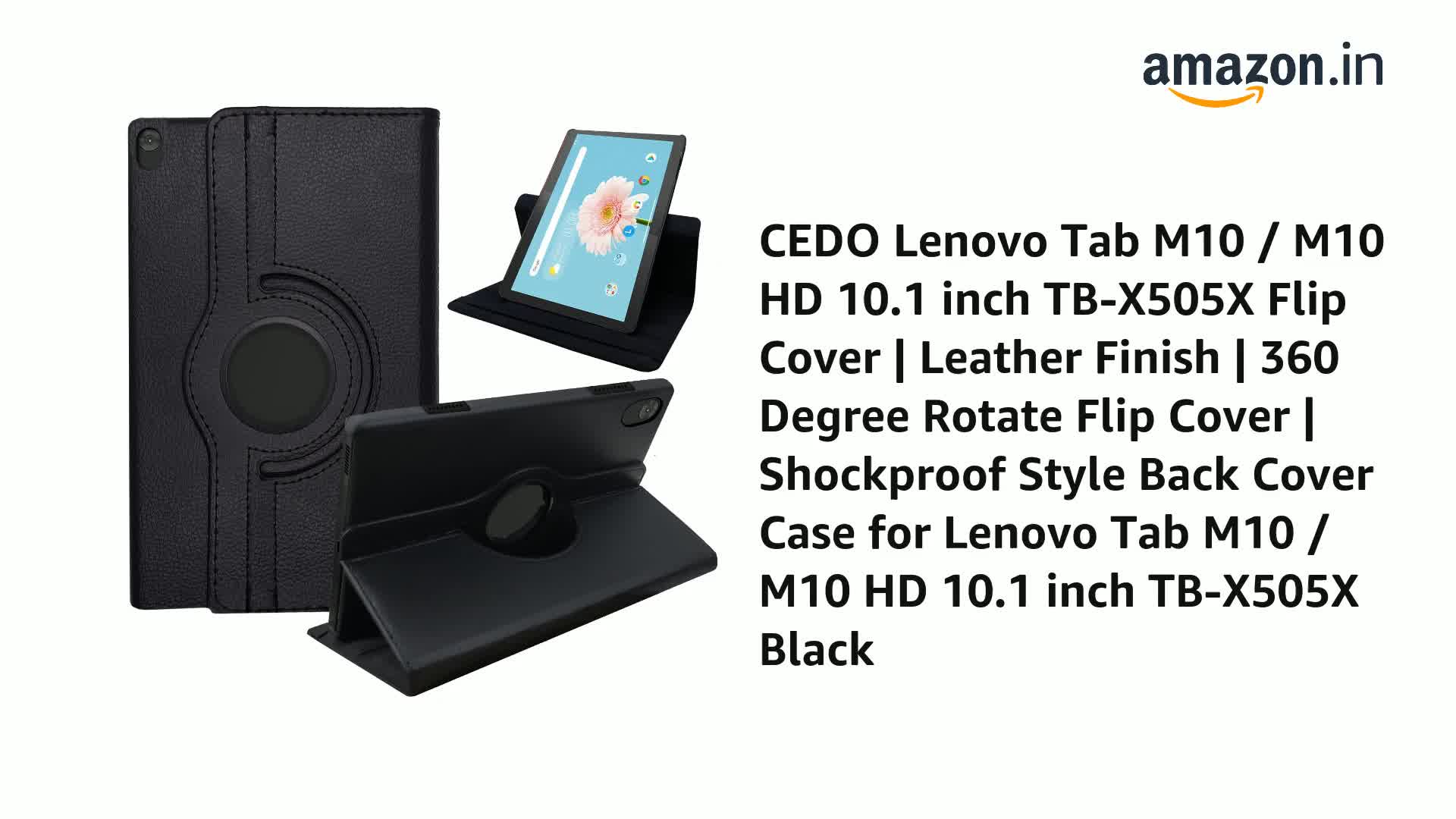 CEDO Lenovo Tab M10 / M10 HD (10.1 inch) Flip Cover | Leather