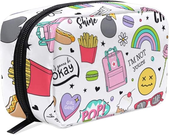 Amazon Vawa 化粧ポーチ 大容量 可愛い フード 韓国風 メイクポーチ コンパクト 機能的 おしゃれ 持ち運び コスメ収納 仕切り ミニポーチ バニティーケース 洗面道具 携帯用 Vawa 化粧ポーチ 通販