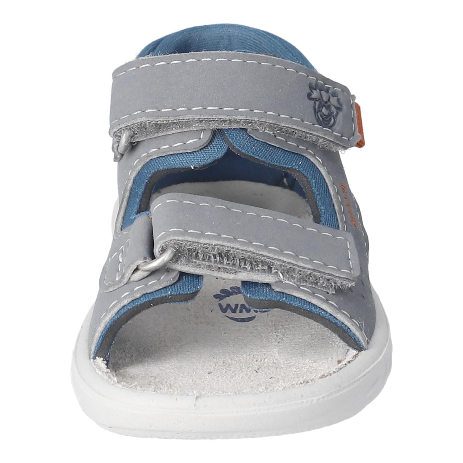 RICOSTA Jungen Riemchensandalen MANTU, Baby und Kleinkinder Lauflernschuhe, Weite: WEIT, waschbar, Strandschuhe, bequem, Graphit/Petrol (460), 22 EU