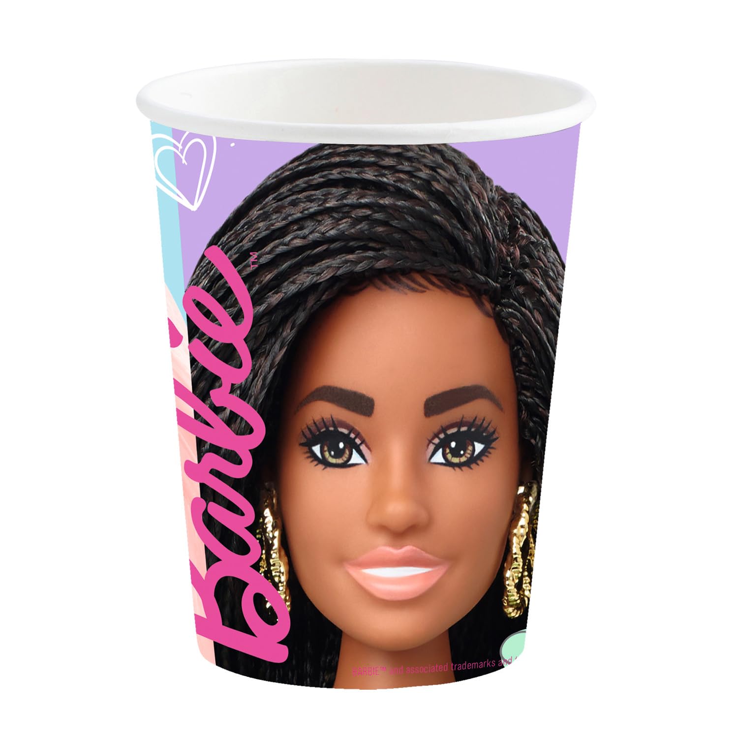 Amscan 9915481-66 - Barbie Sweet Life Kids Birthday Party Paper Cups - 8 Pack
