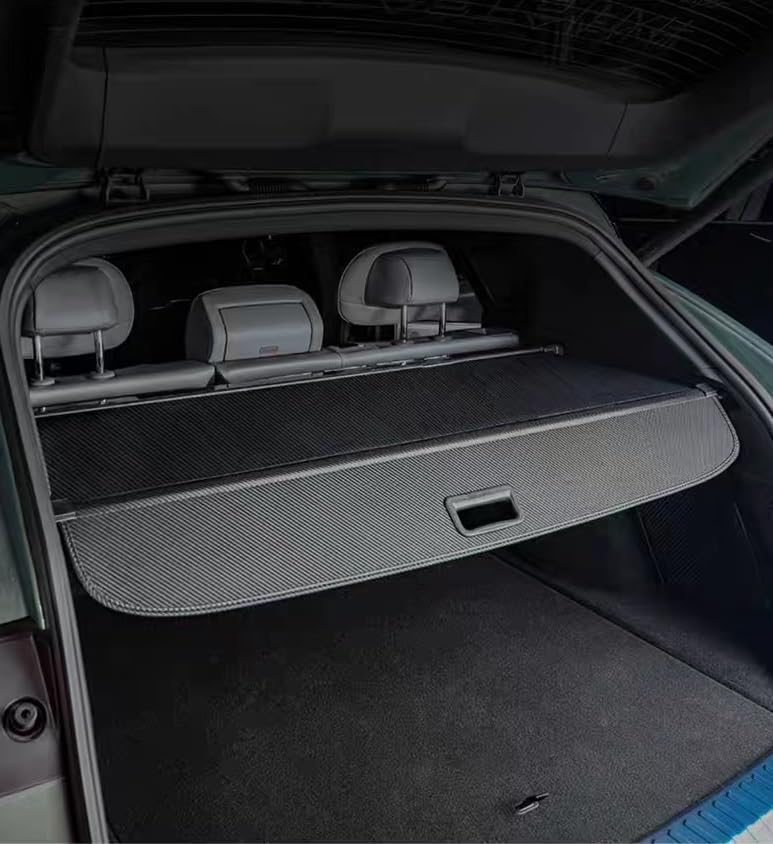 black retractable cargo cover compatible with infiniti qx55 2022-2025 2026, rear cargo privacy screen luggage security shade shield car accessory trunk cover for qx55 accessories infiniti qx55 2022-2026