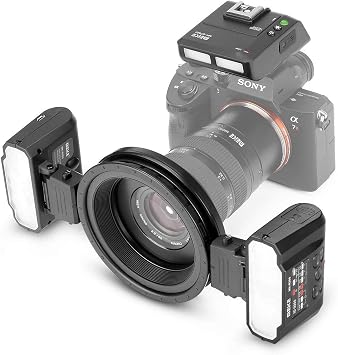 Meike MK-MT24S Macro Twin Lite Flash for Sony A9 A7III A7RIII and other MI Hot Shoe Mount Mirrorless Cameras