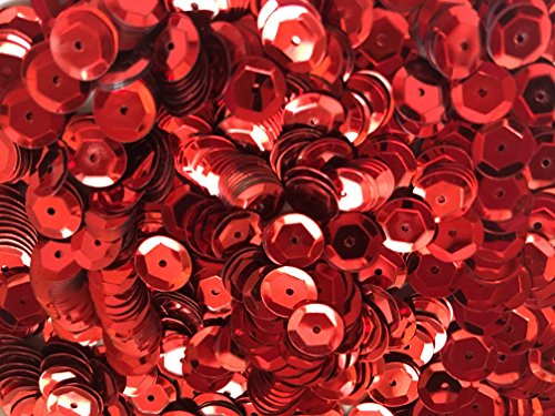 Sequins 8mm 800/Pkg Red