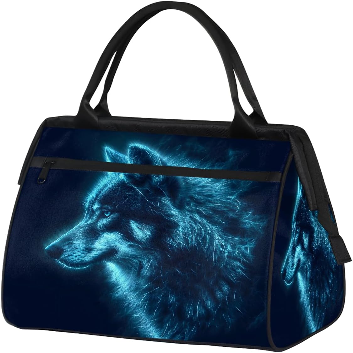 Small Overnight Weekender Tote Bag for Women Men Woman Retro Orange Foldable Travel Duffel Bags Lightweight Sports Gym Bag