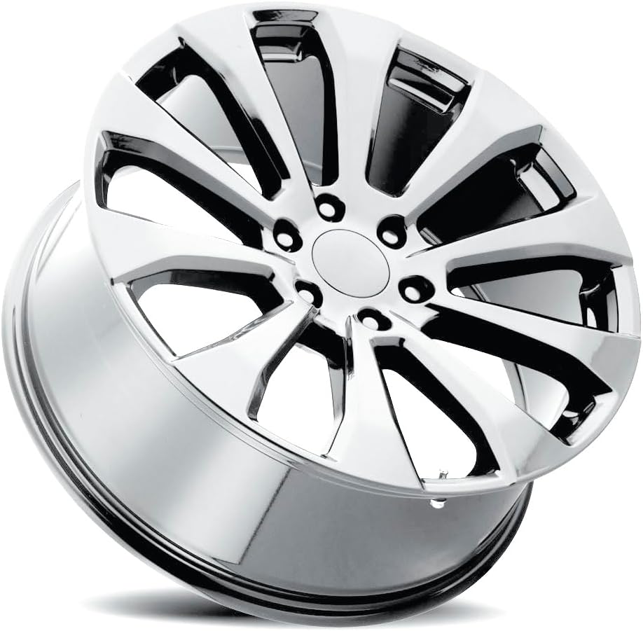 Replica HIG Wheel 22x9 inch Aluminum Rim 22 inch Polished 6 Lug Split Spoke for Truck/SUV HIG 229-6139-28 P