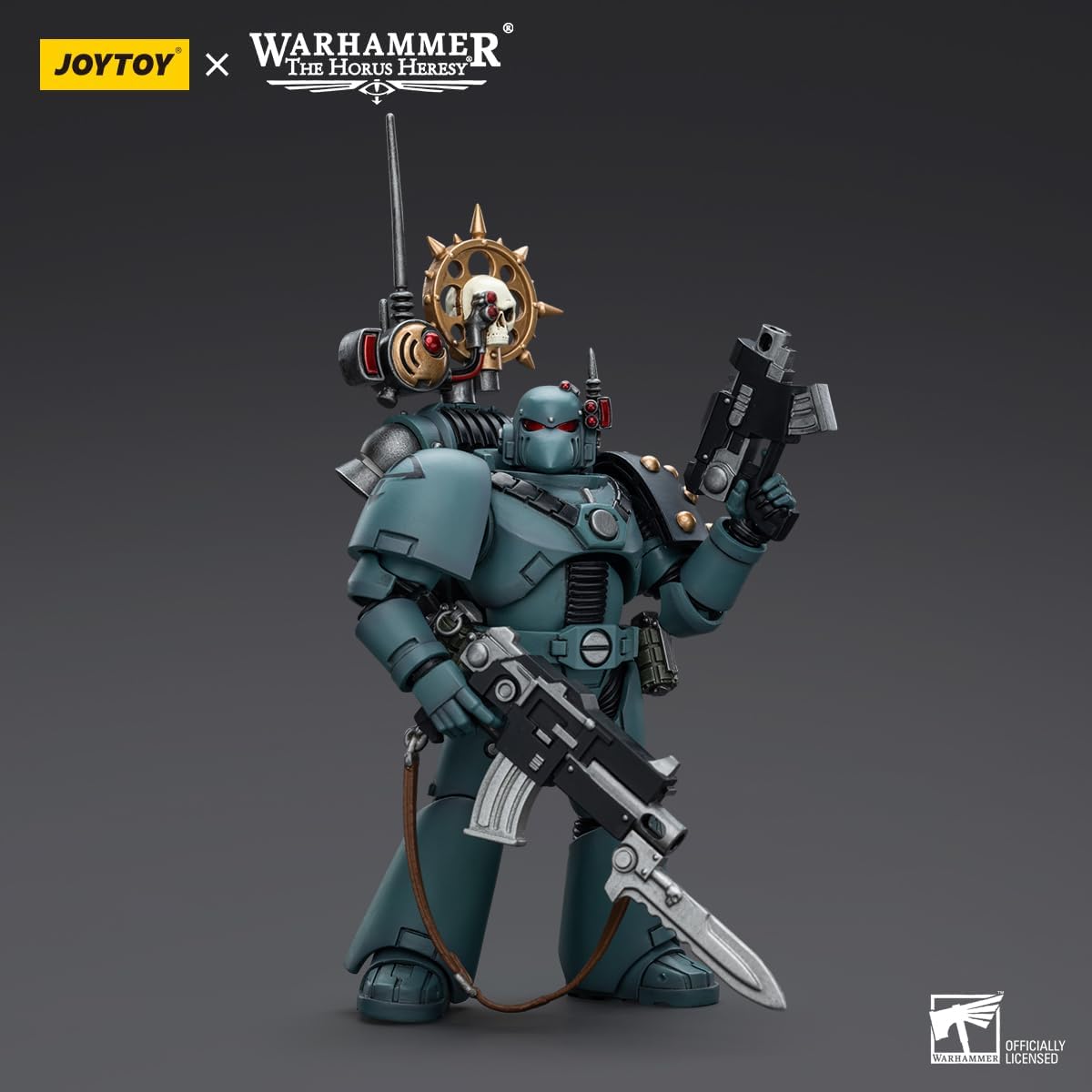 LEBOO JOYTOY Warhammer The Horus Heresy Sons of Horus MKVI Tactical Squad Legionary with Nuncio Vox 1/18 Scale Collectible Action Figure