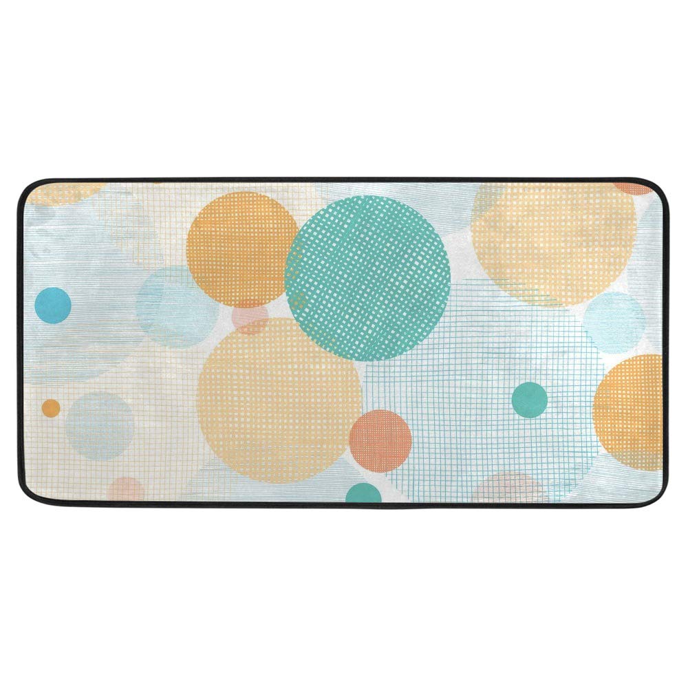 Tapis de cuisine anti-fatigue antidérapant 100x50 cm motif arc-en-ciel