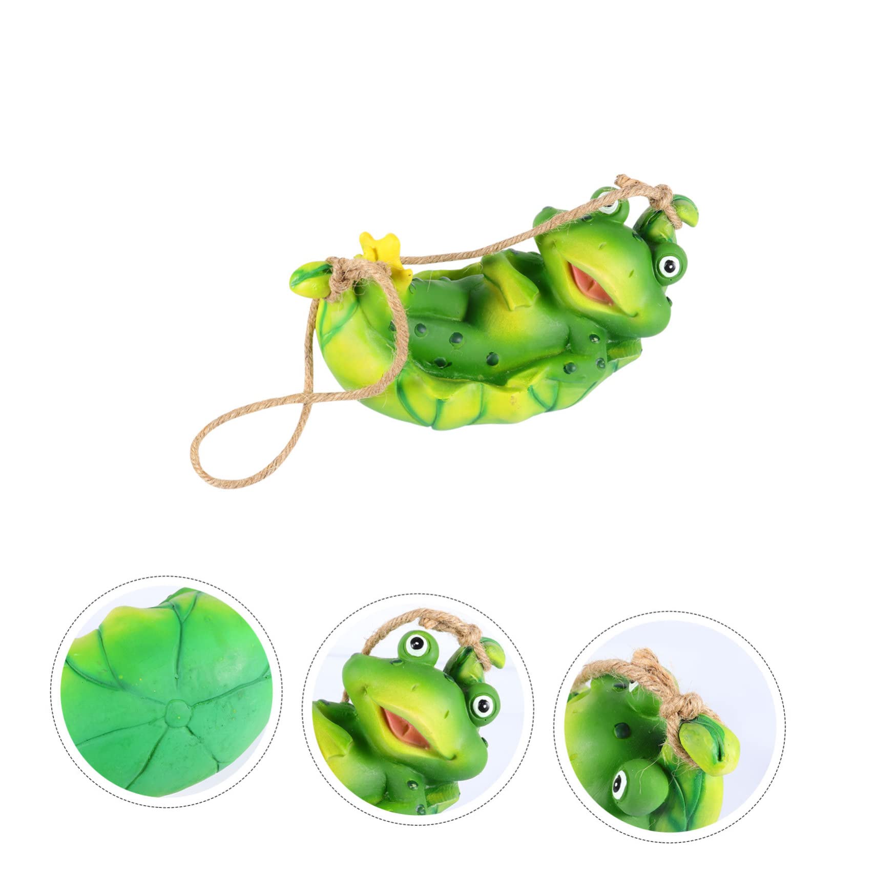 2stücke Outdoor Garten Deko Hängende Froschfigur Resin Kreative Und Lebendige Gartenornamente Für Innen Und Außenbereich Gartendekoration Und Accessoire