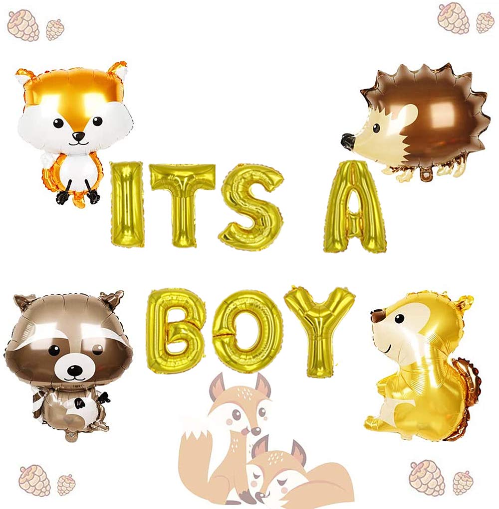 Buy LaVenty 5 PCS Woodland It’s a Boy Balloons Woodland Baby Shower