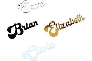 Customized Groovy Acrylic Name Tags for Place Setting: Add a Retro Charm...
