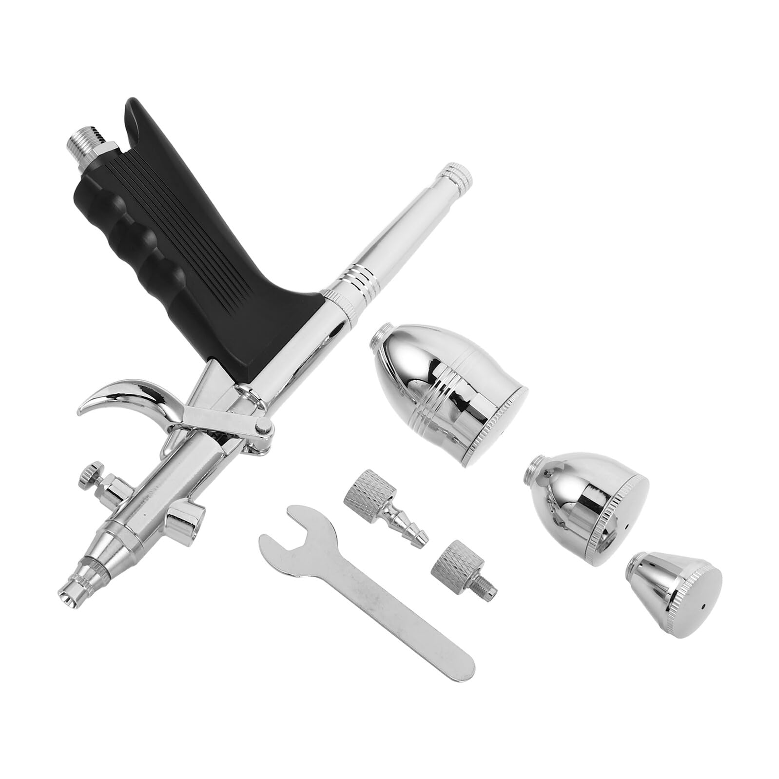 Kit aérographe Beaupretty 116 avec godet argenté, ensemble de précision pour travaux artistiques