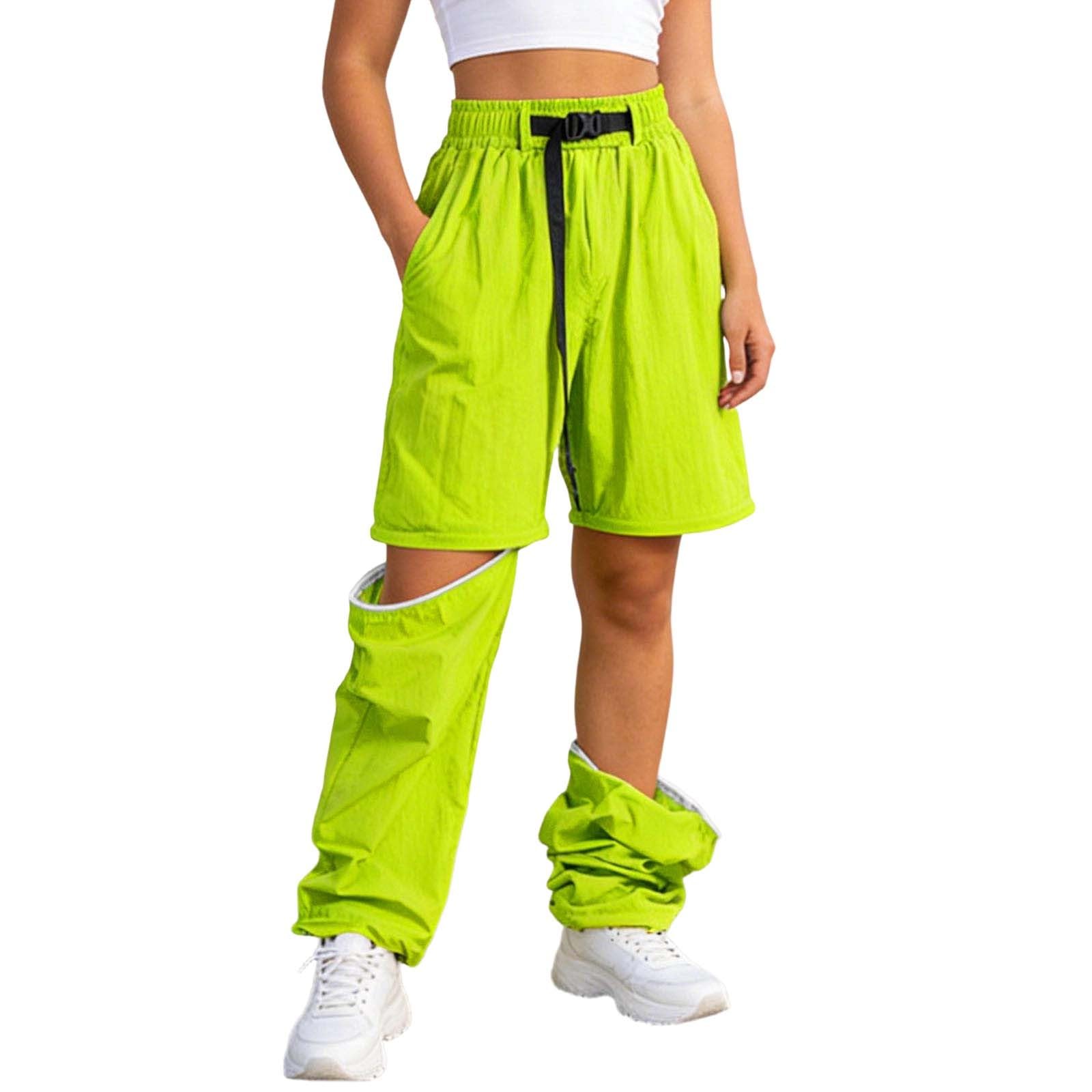 Pantalón de Senderismo Mujer Convertible, Ligero Transpirable Secado Rápido Pantalón Deportivos con Cremallera y Bolsillos Exterior Verano de Técnico Cargo con para Uso Diario y al Libre para Trekking