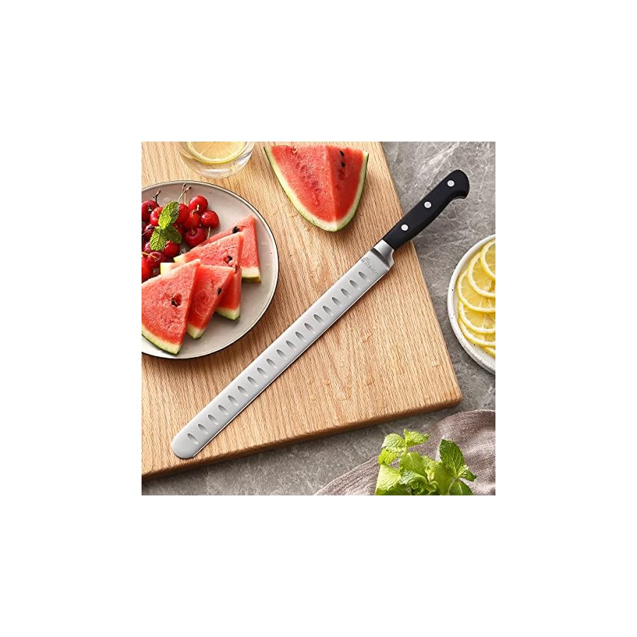MAIRICO-Ultra-Sharp-Premium-11-inch-Stainless-Steel-Carving-Knife-Ergonomic-Design-Best-for-Slicing-Roasts-Meats-Fruits-and-Vegetables MAIRICO Brisket Slicing Knife - Ultra Sharp Premium 11-inch Stainless Steel Carving Knife for Slicing Roasts, Meats, Fruits and Vegetables