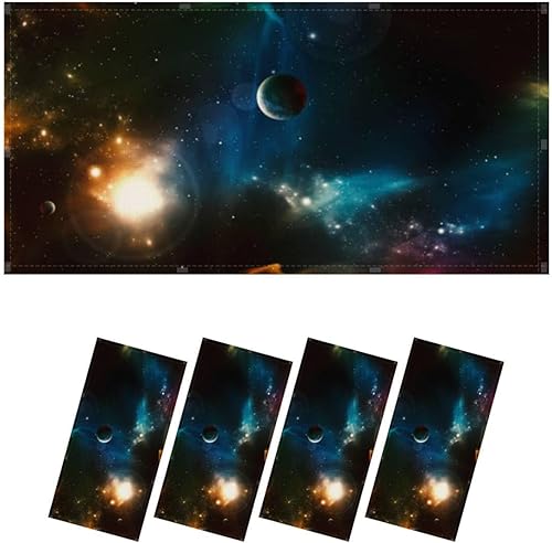 Miniatura 8 de Paquete de 4 cubiertas de luz fluorescente para luz de techo, filtros de luz Beautiful Heavens Us para aula, oficina, hogar, cubierta de luz