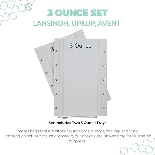 Miniatura 2 de Bandejas planas magnéticas para leche materna, accesorio para extractor de leche materna, bolsas planas de almacenamiento de leche materna, (para