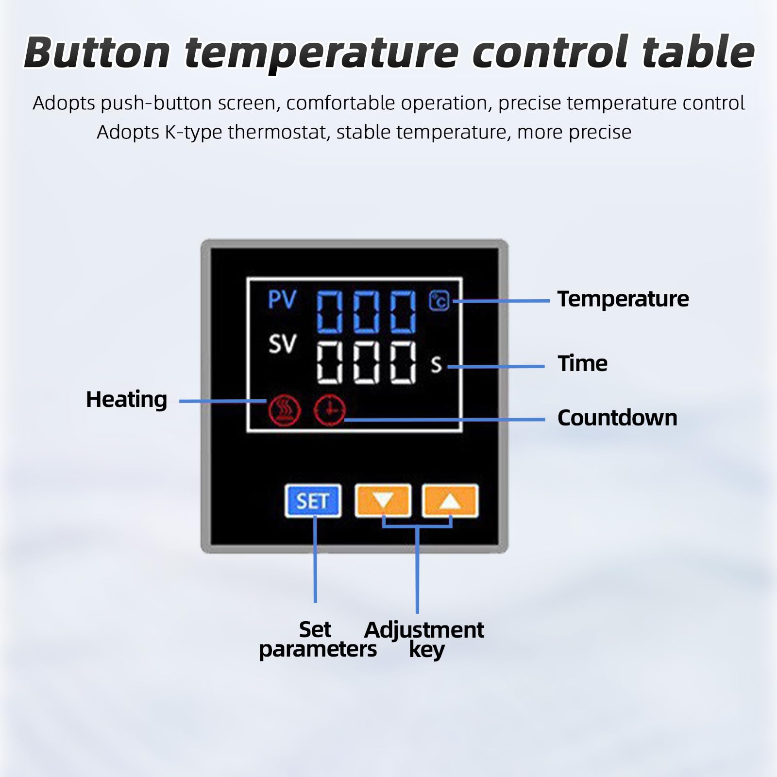 Máquina de prensa de calor hidráulica manual de 10 toneladas, 600W 220 V Máquina de extracción de prensa de rosina, control preciso de temperatura de doble placa calefactora Máquina
