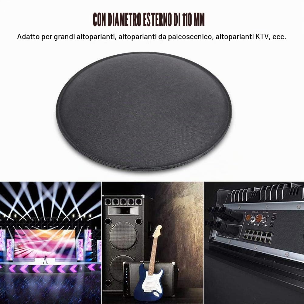 5 PZ Tappo Antipolvere per Altoparlanti Mini 110MM Cupola di Carta Subwoofer Horn con Protezione per Altoparlante da Palco KTV Grande