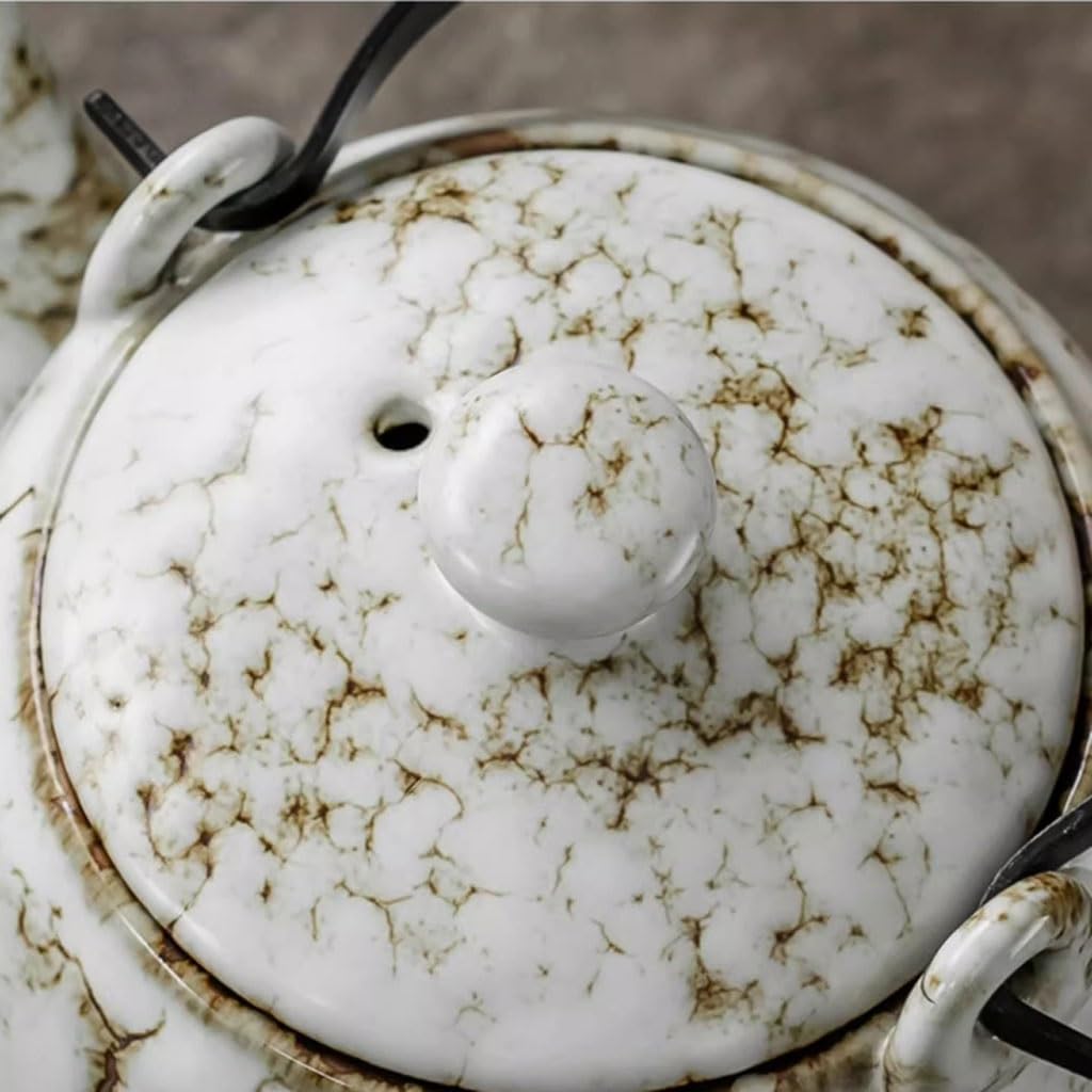Ceramiczny dzbanek do herbaty z filtrem dla doskonałego parzenia herbaty, elegancki japoński styl, idealny do użytku domowego i biurowego, trwały i łatwy do czyszczenia