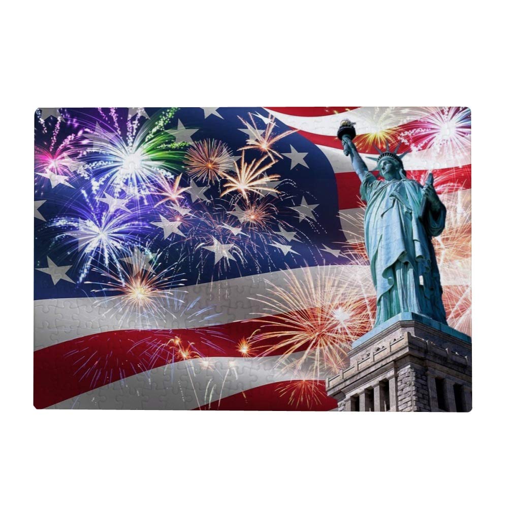 Top Carpenter Wooden Jigsaw Puzzles 300/500/1000 Pieces Liberty Statue Independence Educational Intellectual Puzzle Games for Adults Kids