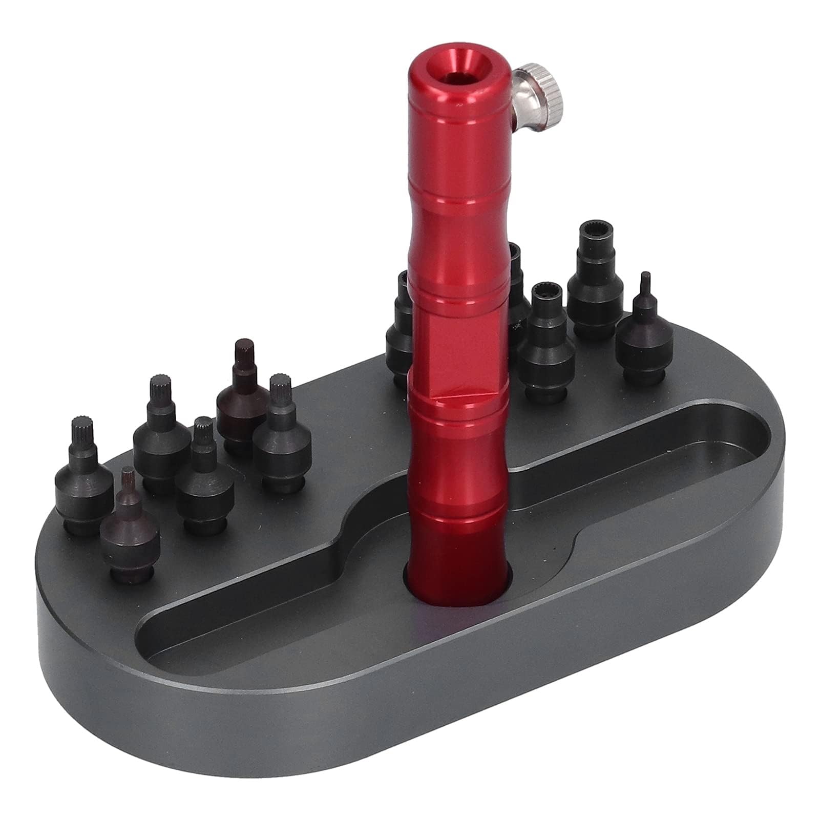 Kit for Entfernen des Kronenrohrs, Uhrenreparaturwerkzeuge | Professioneller Griff aus Stahl und Aluminium for Uhrmacher und Liebhaber