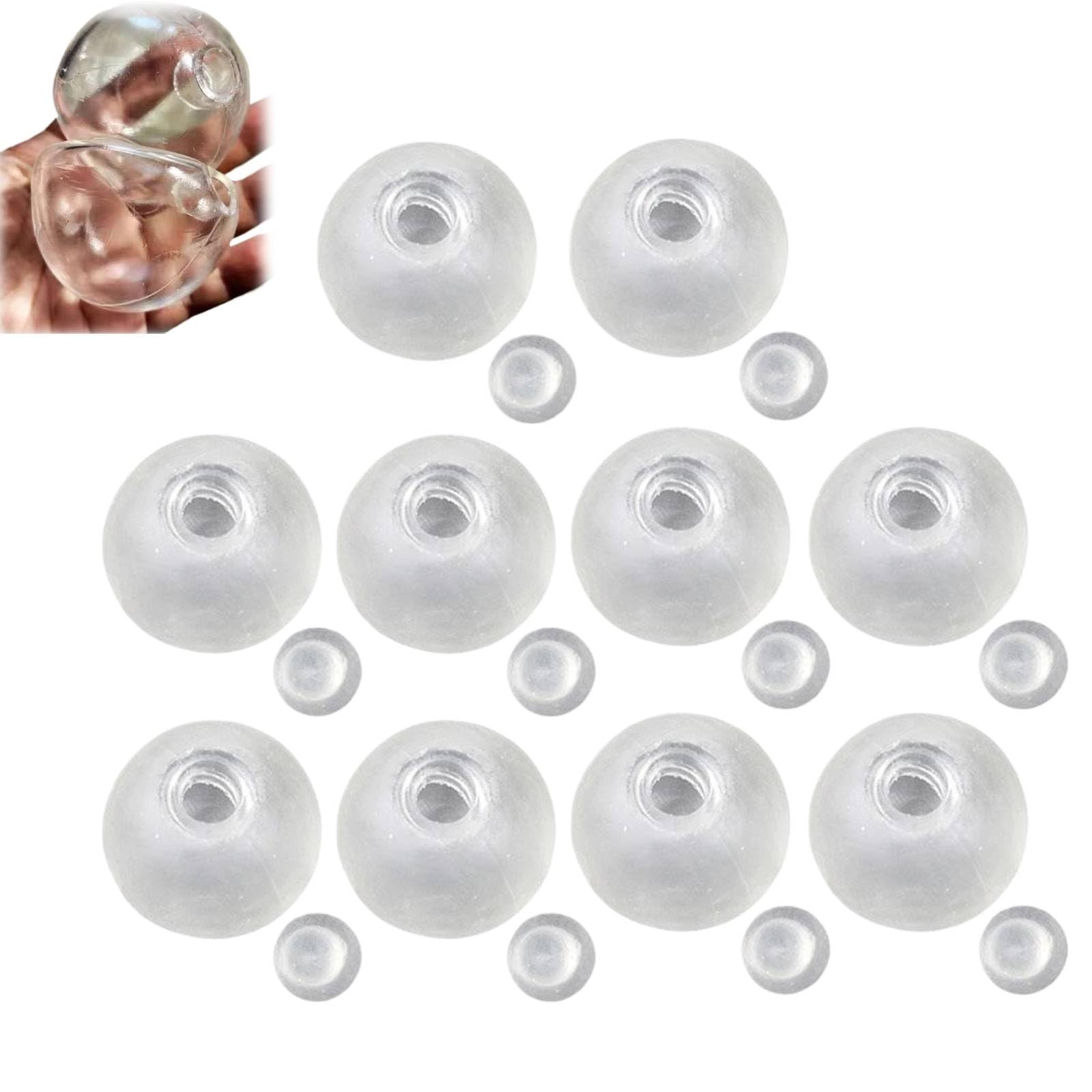 10 PCS DIY Empty Squishies Balloon Skins, Blank Pressure Ball Skin DIY-Kit, Homemade Stress Balls, Fillable Sensory Squeeze Toy Kit, Slow Rising DIY Craft (6cm)
