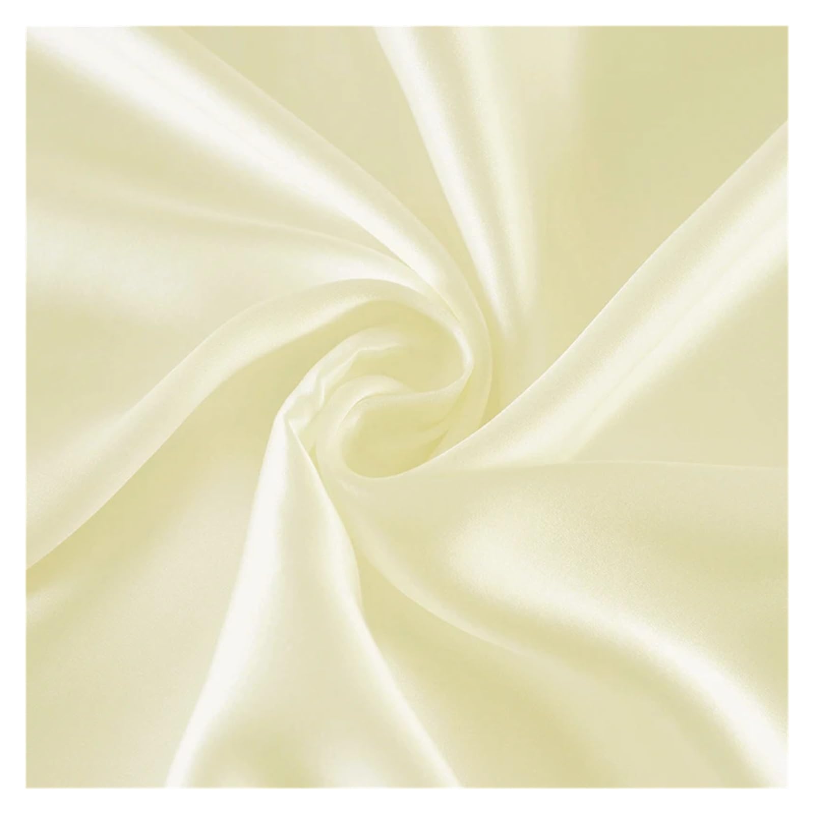 Mulberry Stain Silk Fabric 22 Momme Plain Dyed Silk Super Smooth for Wedding DIY Dress Clothing Bedding(Beige,1.5 Meters)