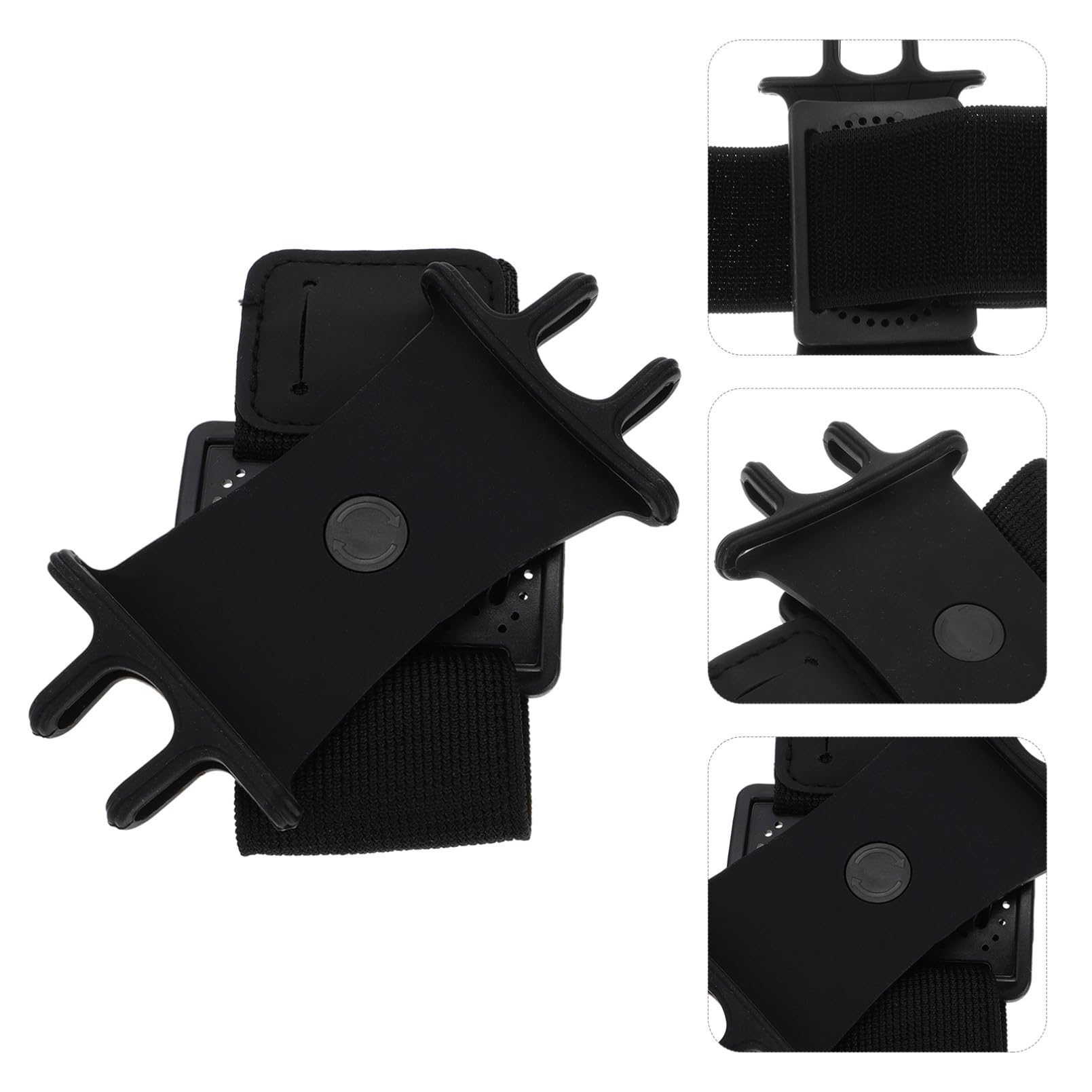 SHINEOFI 16 Pezzi Braccialetto Del Cellulare Fascia Da Braccio Per Telefono Per Correre Braccio Porta Telefono Cinturino Da Polso Telefonico Cordino Per Telefono Mano Nero Gel Di Silice