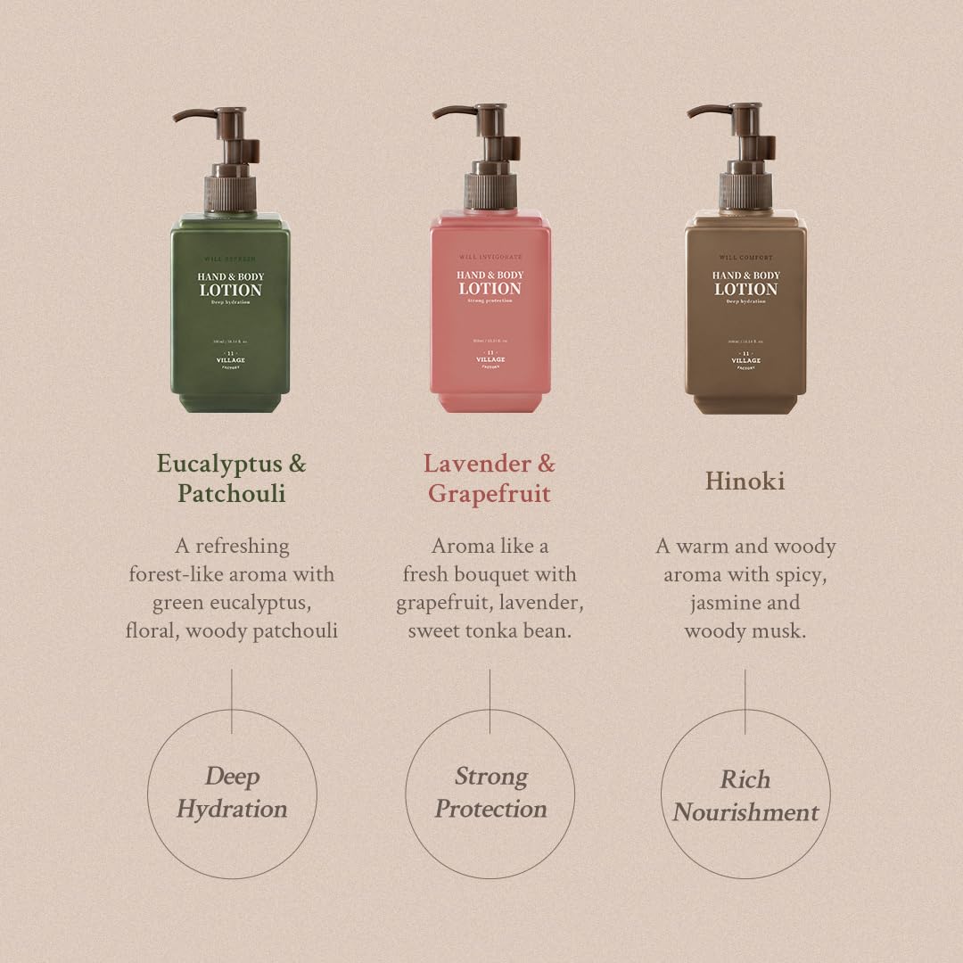 VILLAGE11FACTORY Will Refresh Hand and Body Wash (300ml/10.14 fl.oz.) Premium Home Spa, Aromatherapy (Eucalyptus and Patchouli) - Image 8