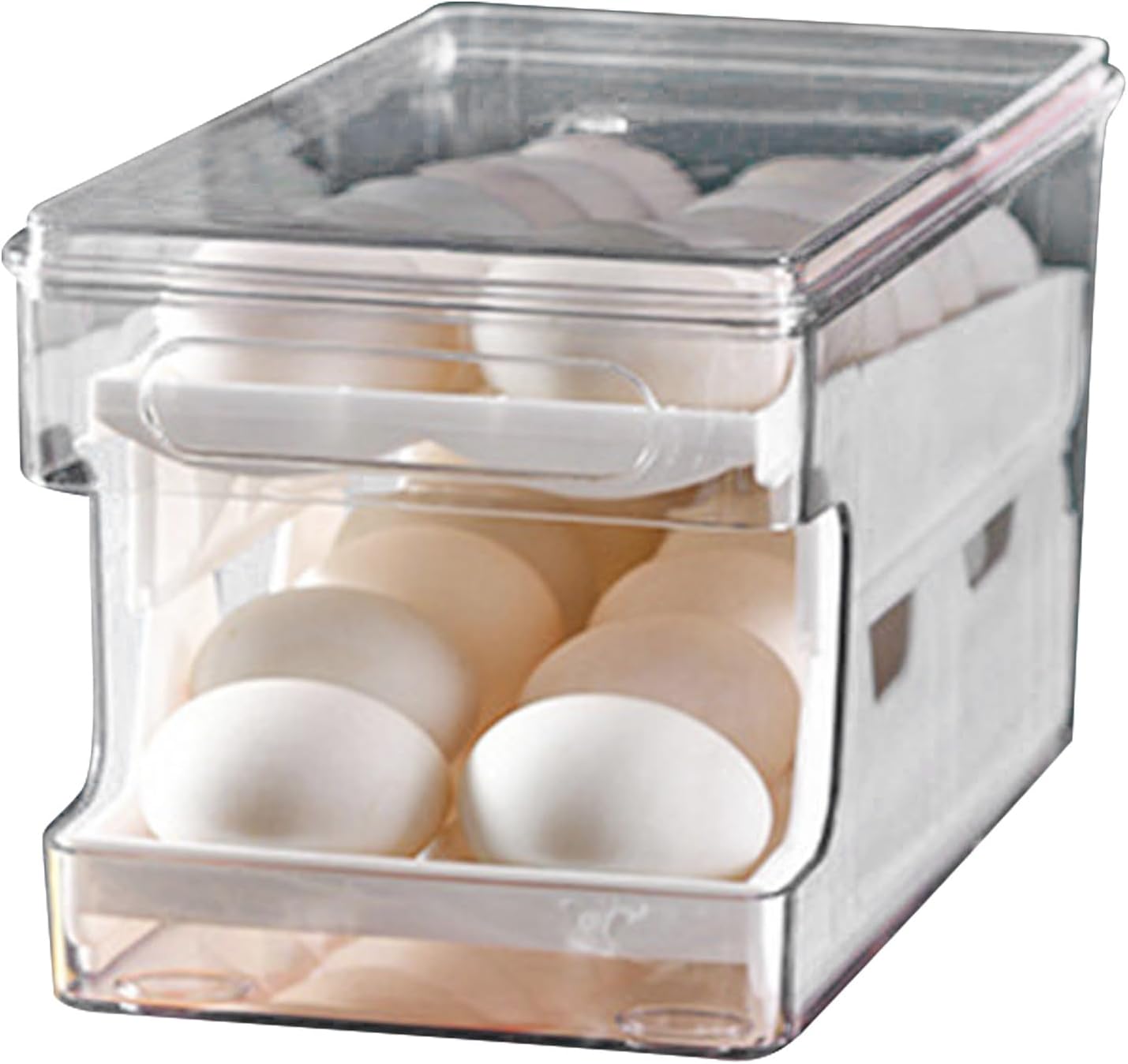 Sturdy Eggs Organization Box Household Large Capacity Slide Organizer For Storage And Retrieval Household Large Capacity Slide Box For Eggs Storage And Retrieval