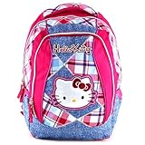 Materiale: Poliestere Hello Kitty LIGHT Zainetto per bambini, 46 cm, 28 liters, Rosa (Rosa/Hellblau)