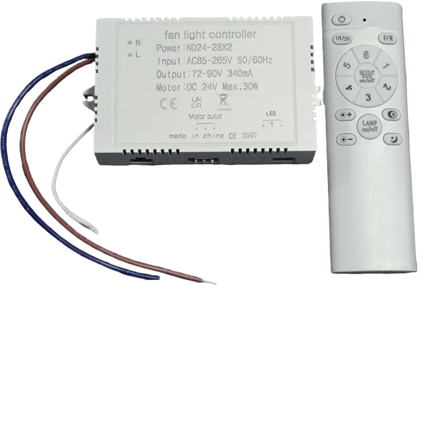 Fan Light Controller and Strip 240mA 340mA for Round Lamp Adjustable Color Temperature Dimming(Light Strip)