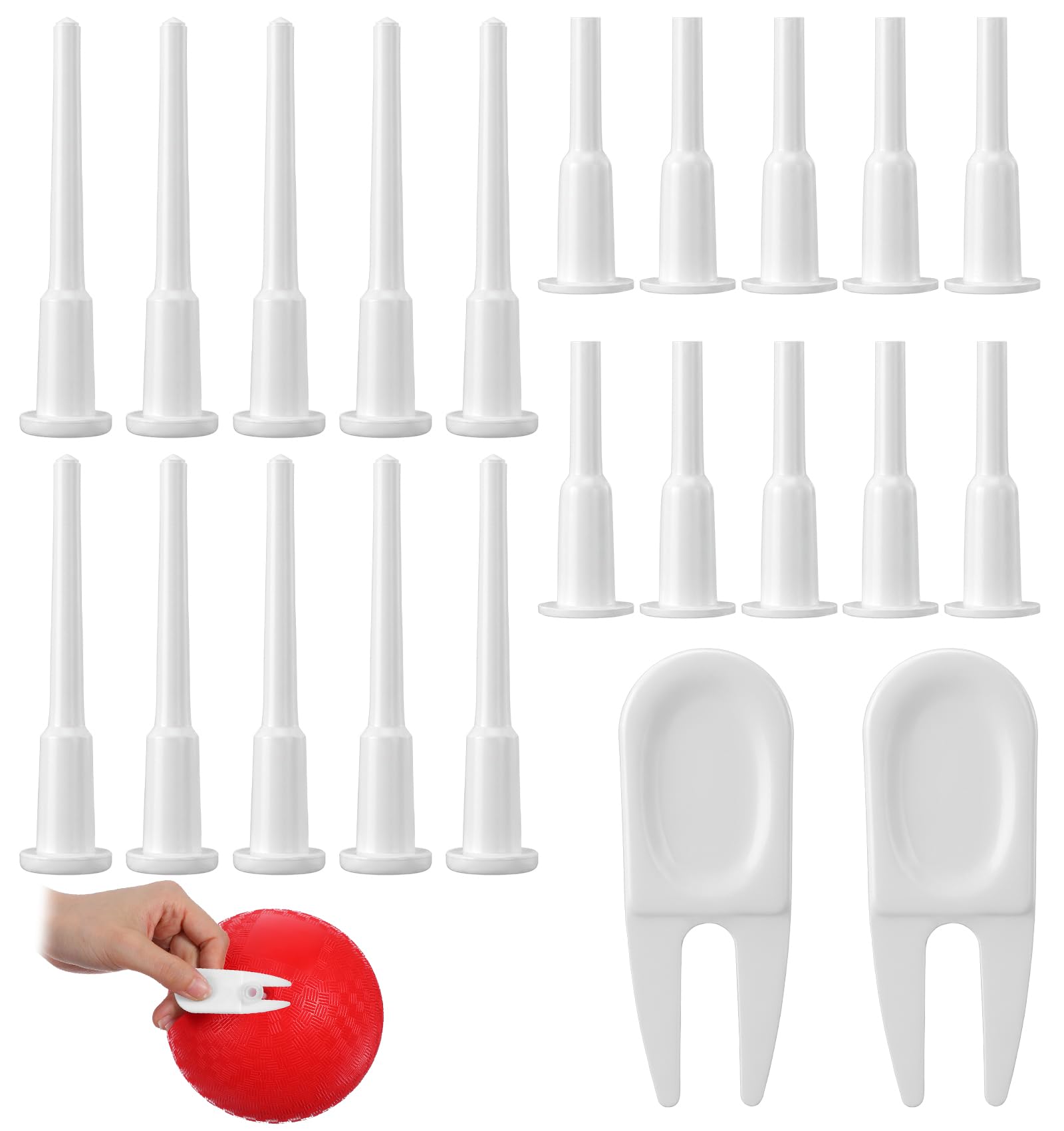 Thrymme 22 Pcs Exercise Ball Plug Replacement, Yoga Ball Stopper Plug