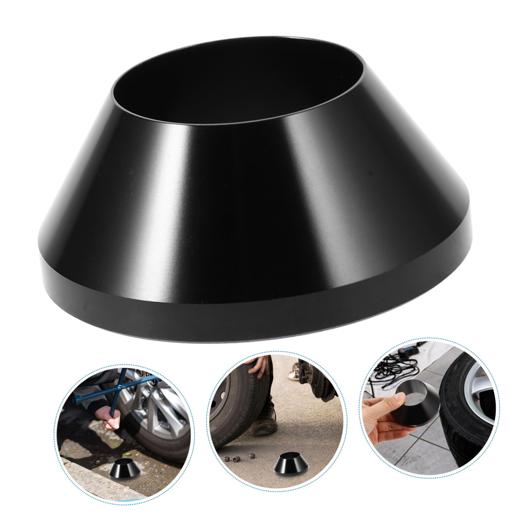 SOLUSTRE 3pièces Manual Tire Changer Cone Aluminium Pour Équilibrage De Roues Outil De Centrage Pour Changer Les Pneus De Camions