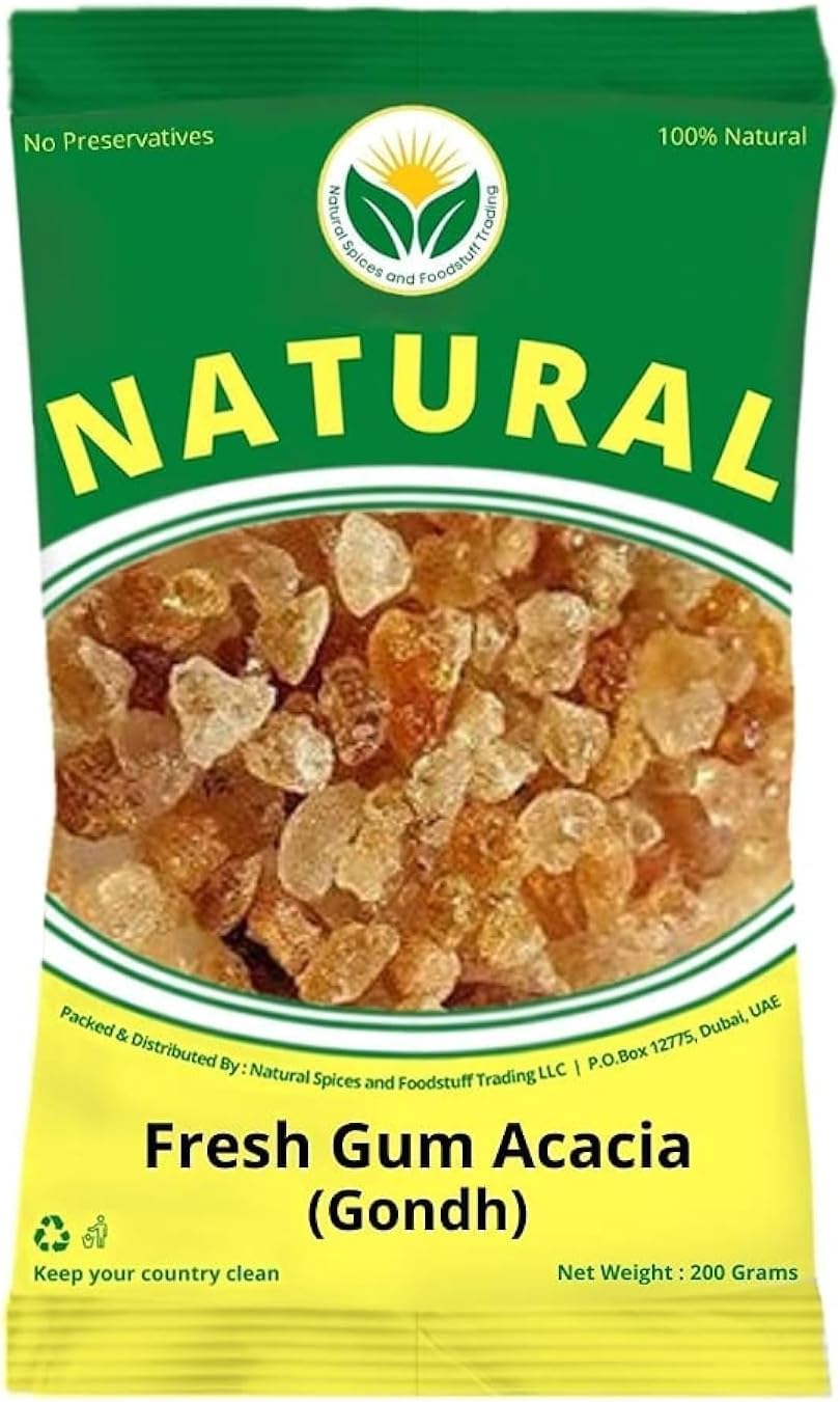Natural Edible Arabic Gum 200g (Small Gond)