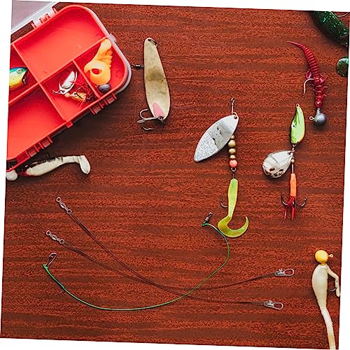 100 pcs líneas de pesca con cable para agua dulce y salada miniatura 4